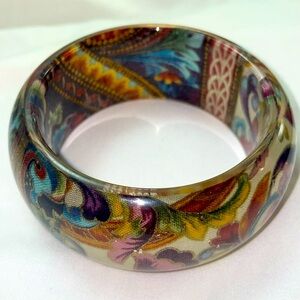 Carlos Sonbral Large Vintage Lucite  Bracelet